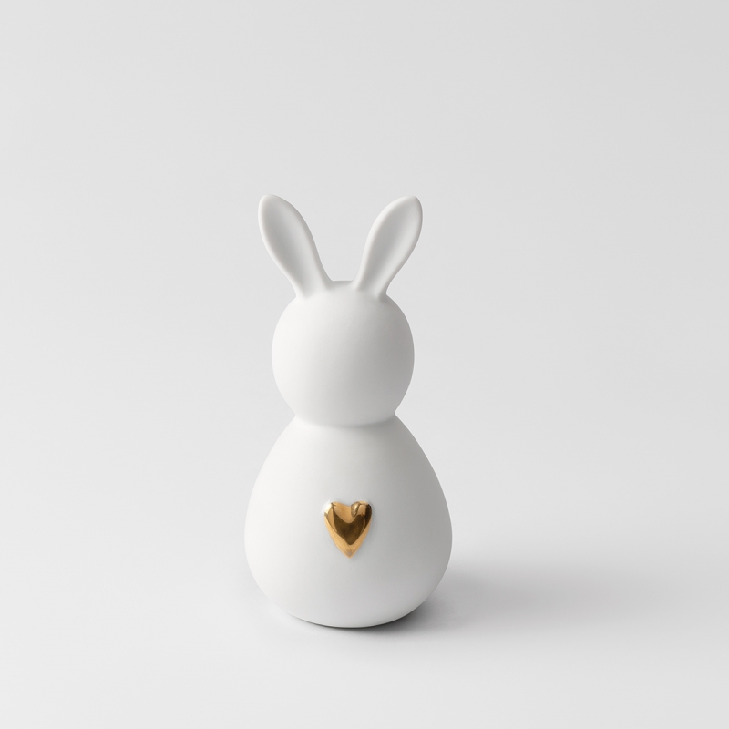 Raeder - Πορσελάνινο Διακοσμητικό Κουνελάκι Bunny Man Golden Heart Small Raeder - Πορσελάνινο Διακοσμητικό Κουνελάκι Bunny Man Golden Heart Small