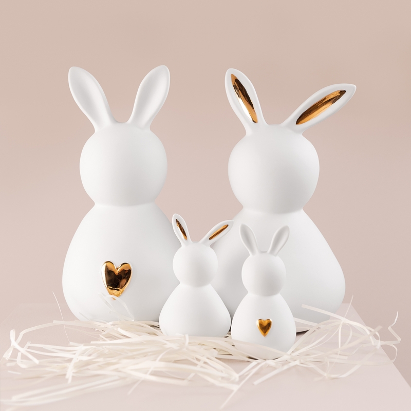 Raeder - Πορσελάνινο Διακοσμητικό Κουνελάκι Bunny Man Golden Heart Small Raeder - Πορσελάνινο Διακοσμητικό Κουνελάκι Bunny Man Golden Heart Small