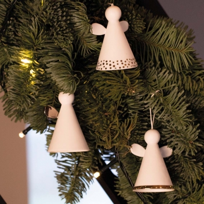 Raeder - Πορσελάνινο Στολίδι Bell Angel Golden Dots Raeder - Πορσελάνινο Στολίδι Bell Angel Golden Dots