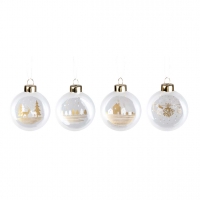 Raeder - Σετ 4 Χριστουγεννιάτικα Στολίδια Frosted Medallions Raeder - Σετ 4 Χριστουγεννιάτικα Στολίδια Frosted Medallions