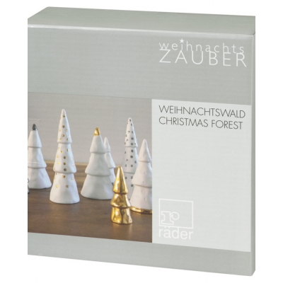 Raeder - Σετ 4 Πορσελάνινα Δεντράκια Winter Forest Silver Raeder - Σετ 4 Πορσελάνινα Δεντράκια Winter Forest Silver