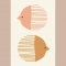 Vissevasse - Αφίσα 30x40cm Bird And Fish