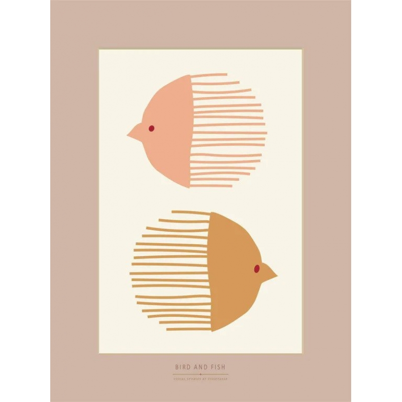 Vissevasse - Αφίσα 30x40cm Bird And Fish