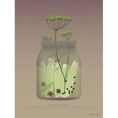 Vissevasse - Αφίσα 30x40cm Pickled Cucumbers