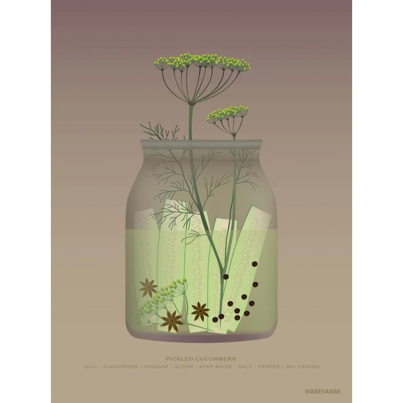 Vissevasse - Αφίσα 30x40cm Pickled Cucumbers