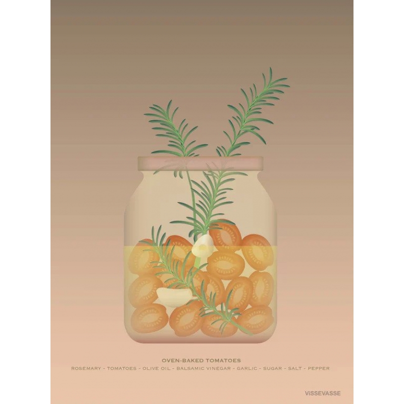 Vissevasse - Αφίσα 30x40cm Oven Baked Tomatoes