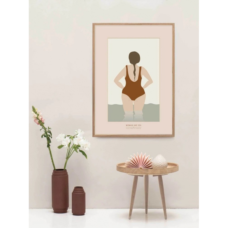 Vissevasse - Αφίσα 30x40cm Woman And Sea