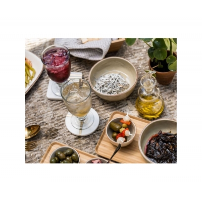 Andrea House - Γυάλινο Σετ Για Λάδι & Ξύδι Anti-Drip 250ml