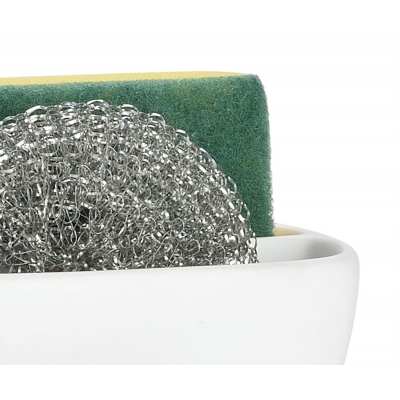 Andrea House - Βάση Για Σφουγγαράκια Κουζίνας White Resin Andrea House - Βάση Για Σφουγγαράκια Κουζίνας White Resin