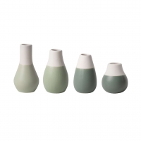 Raeder - Μίνι Βάζα Πορσελάνης Pastels Green Σετ 4 τμχ Raeder - Μίνι Βάζα Πορσελάνης Pastels Green Σετ 4 τμχ