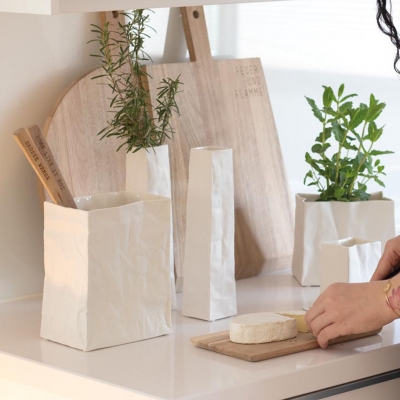 Raeder - Πορσελάνινο Βάζο Porcelain Bag Large