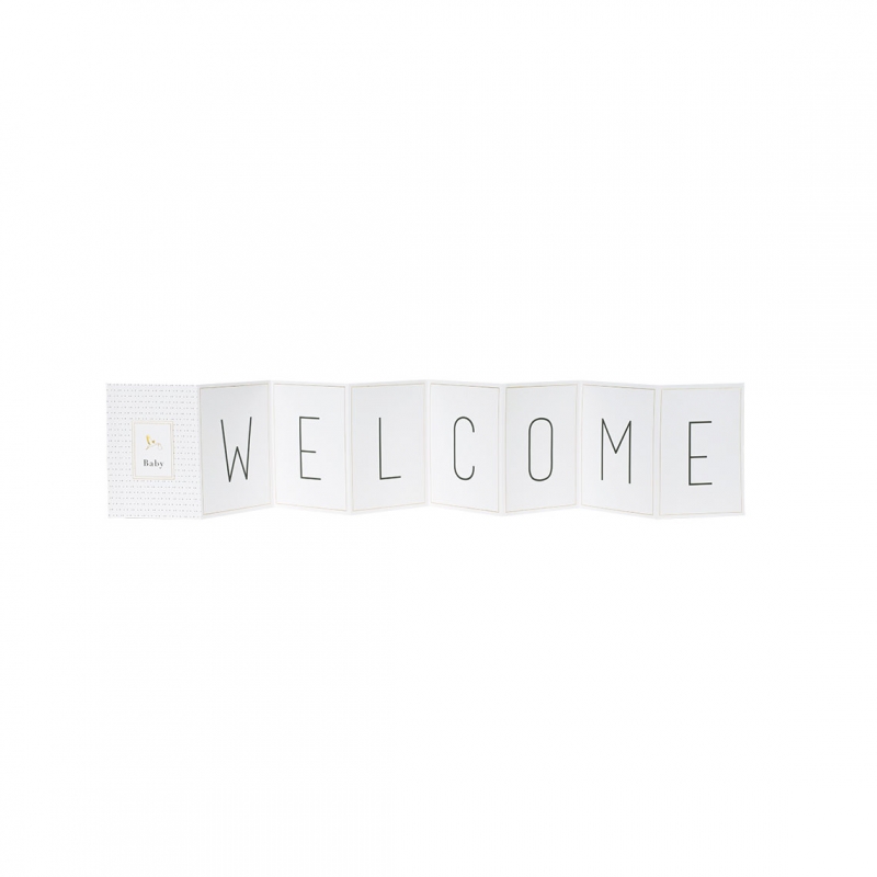 Raeder - Αναδιπλούμενη Ευχετήρια Κάρτα "Welcome Baby" Raeder - Αναδιπλούμενη Ευχετήρια Κάρτα "Welcome Baby"