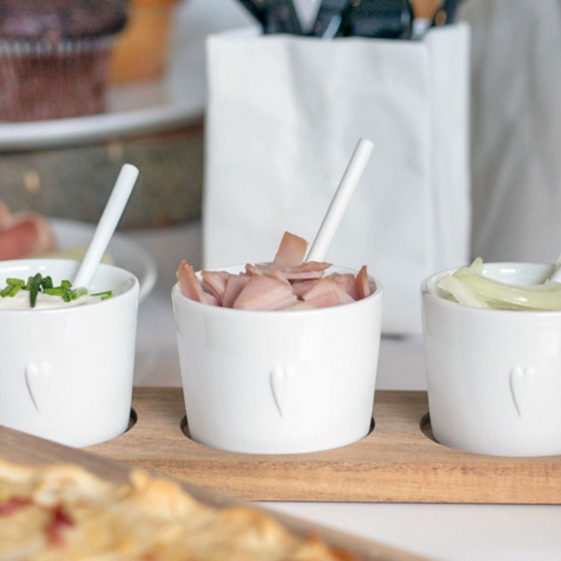 Raeder - Ξύλινη Βάση Με Μίνι Μπολ Για Dip Served Three Ways Raeder - Ξύλινη Βάση Με Μίνι Μπολ Για Dip Served Three Ways