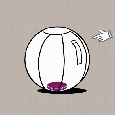 Vluv - Βαρίδιο Για Επαναφορά Seating Ball 65cm Upp2 Vluv - Βαρίδιο Για Επαναφορά Seating Ball 65cm Upp2