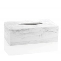 Andrea House - Θήκη Για Χαρτομάντηλα White Marble Effect