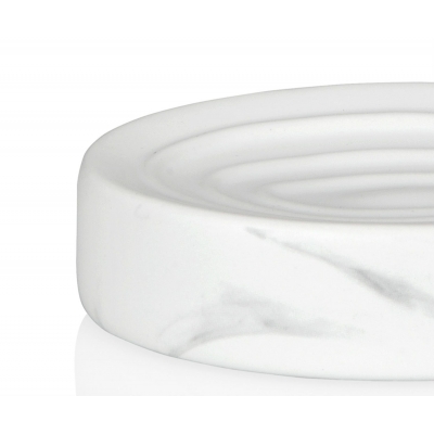 Andrea House - Κεραμική Βάση Για Σαπούνι White Marble Effect
