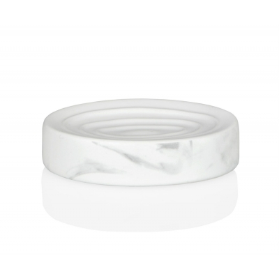 Andrea House - Κεραμική Βάση Για Σαπούνι White Marble Effect