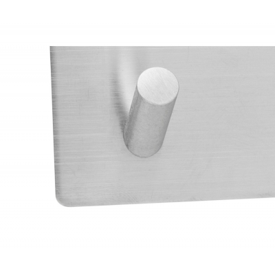 Andrea House - Αυτοκόλλητη Κρεμάστρα Silver Matte 4 Hooks