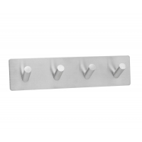 Andrea House - Αυτοκόλλητη Κρεμάστρα Silver Matte 4 Hooks Andrea House - Αυτοκόλλητη Κρεμάστρα Silver Matte 4 Hooks
