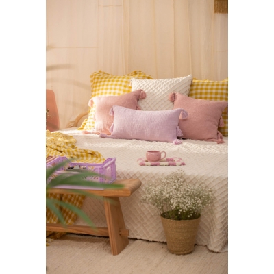 Calma House - Ριχτάρι/Κάλυμμα Κρεβατιού Royal White 240x260cm