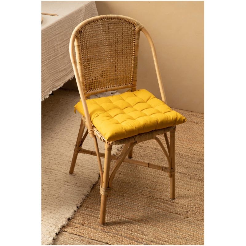 Calma House - Τετράγωνο Μαξιλάρι Καρέκλας Gavema Mustard 40x40cm