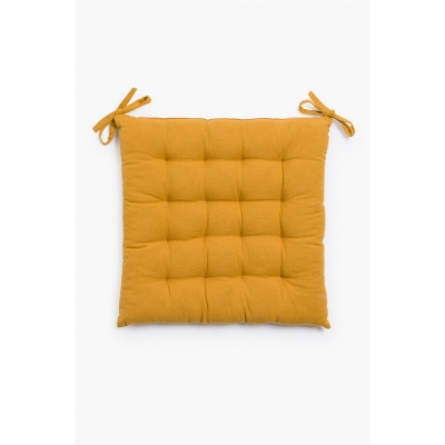 Calma House - Τετράγωνο Μαξιλάρι Καρέκλας Gavema Mustard 40x40cm