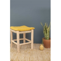 Calma House - Τετράγωνο Μαξιλάρι Καρέκλας Gavema Mustard 40x40cm