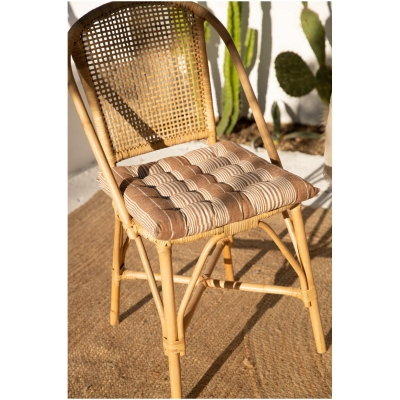 Calma House - Τετράγωνο Μαξιλάρι Καρέκλας Tosa Beige 40x40cm