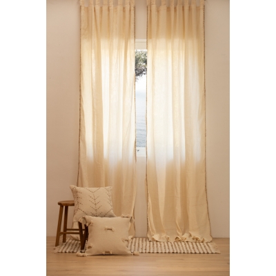 Calma House - Έτοιμη Κουρτίνα Asana Ecru 140x280cm Calma House - Έτοιμη Κουρτίνα Asana Ecru 140x280cm