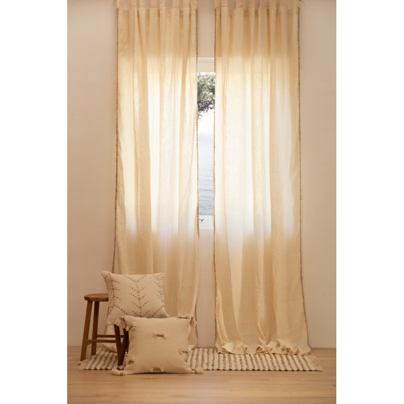 Calma House - Έτοιμη Κουρτίνα Asana Ecru 140x280cm Calma House - Έτοιμη Κουρτίνα Asana Ecru 140x280cm