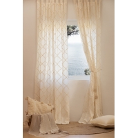 Calma House - Έτοιμη Κουρτίνα Royal Ecru 140x280cm Calma House - Έτοιμη Κουρτίνα Royal Ecru 140x280cm
