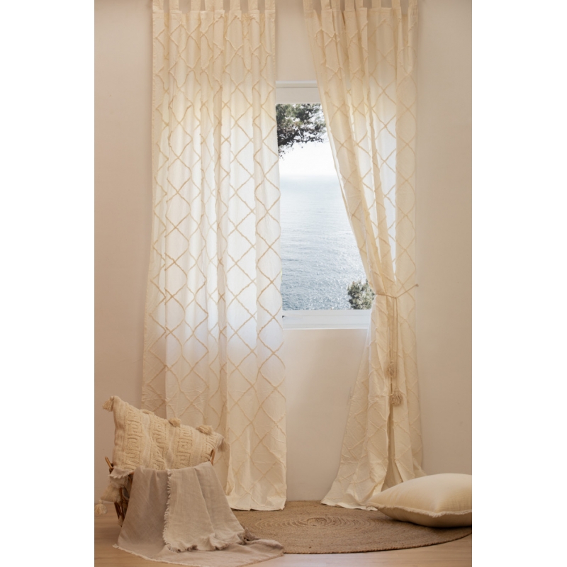 Calma House - Έτοιμη Κουρτίνα Royal Ecru 140x280cm Calma House - Έτοιμη Κουρτίνα Royal Ecru 140x280cm