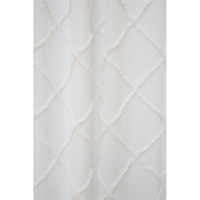 Calma House - Έτοιμη Κουρτίνα Royal White 140x280cm