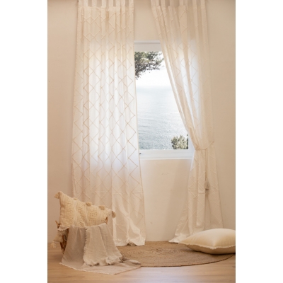 Calma House - Έτοιμη Κουρτίνα Royal White 140x280cm