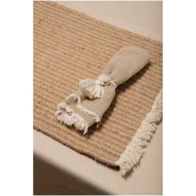 Calma House - Σετ 4 Πετσέτες Κουζίνας Με Σκοινί Layer Beige 45x45cm Calma House - Σετ 4 Πετσέτες Κουζίνας Με Σκοινί Layer Beige 45x45cm