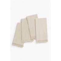 Calma House - Σετ 4 Πετσέτες Κουζίνας Με Σκοινί Layer Ecru 45x45cm Calma House - Σετ 4 Πετσέτες Κουζίνας Με Σκοινί Layer Ecru 45x45cm