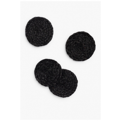 Calma House - Σετ 4 Σουβέρ Jute Ural Black 10cm Calma House - Σετ 4 Σουβέρ Jute Ural Black 10cm