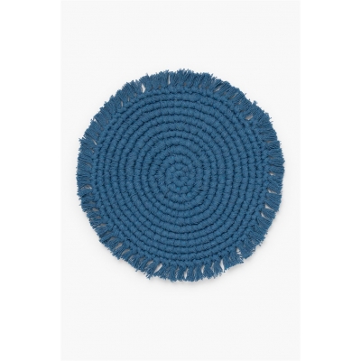 Calma House - Βαμβακερό Σουπλά Vera Blue 38cm Calma House - Βαμβακερό Σουπλά Vera Blue 38cm