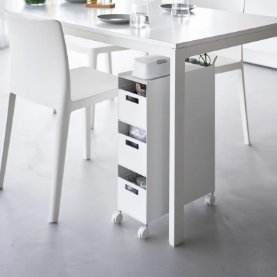 Yamazaki - Τροχήλατο Καλάθι Αποθηκέυσης 3 Επιπέδων Tower WH