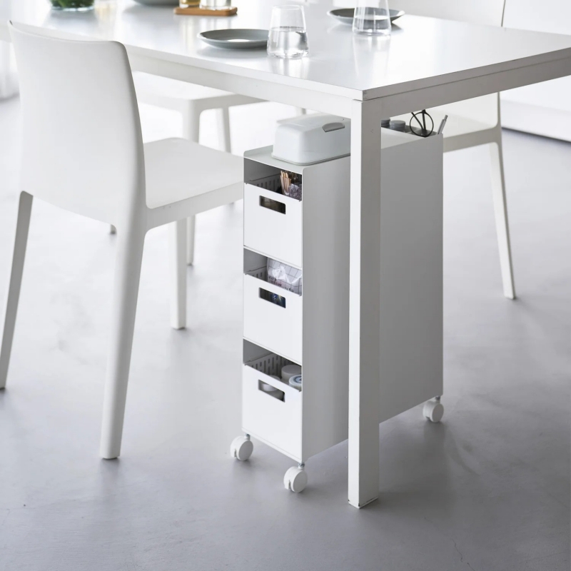 Yamazaki - Τροχήλατο Καλάθι Αποθηκέυσης 3 Επιπέδων Tower WH Yamazaki - Τροχήλατο Καλάθι Αποθηκέυσης 3 Επιπέδων Tower WH