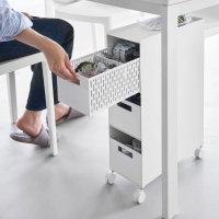 Yamazaki - Τροχήλατο Καλάθι Αποθηκέυσης 3 Επιπέδων Tower WH Yamazaki - Τροχήλατο Καλάθι Αποθηκέυσης 3 Επιπέδων Tower WH