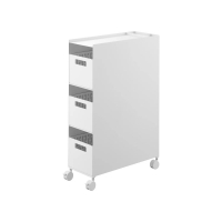 Yamazaki - Τροχήλατο Καλάθι Αποθηκέυσης 3 Επιπέδων Tower WH Yamazaki - Τροχήλατο Καλάθι Αποθηκέυσης 3 Επιπέδων Tower WH