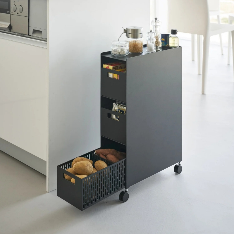 Yamazaki - Τροχήλατο Καλάθι Αποθηκέυσης 3 Επιπέδων Tower BK Yamazaki - Τροχήλατο Καλάθι Αποθηκέυσης 3 Επιπέδων Tower BK