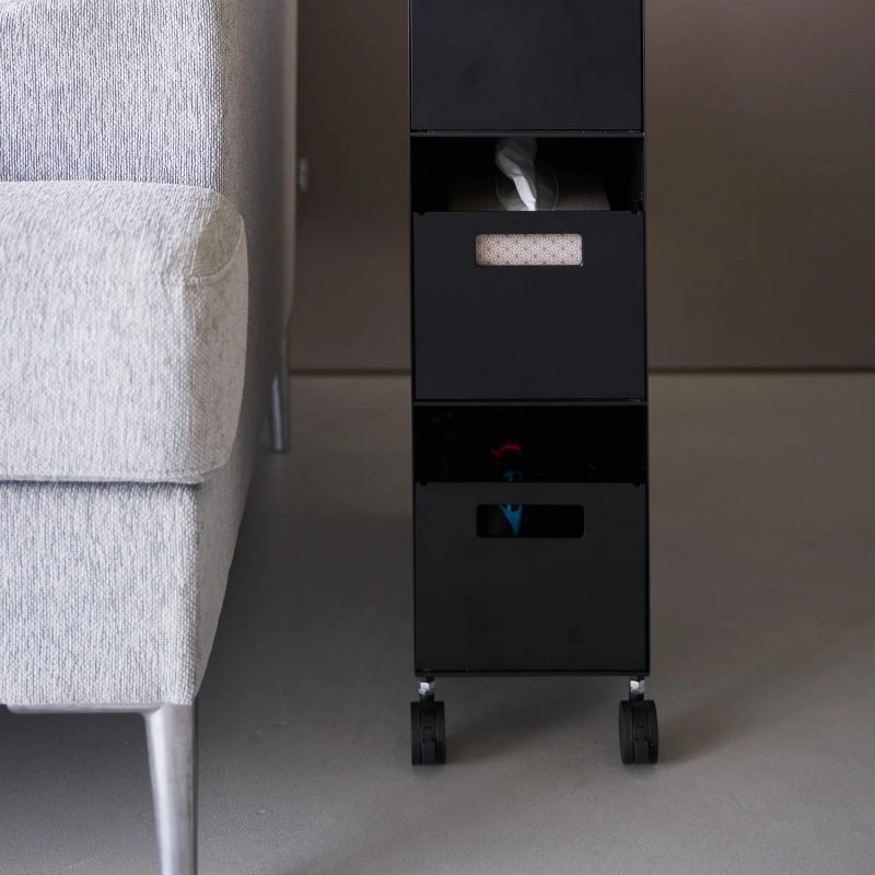 Yamazaki - Τροχήλατο Καλάθι Αποθηκέυσης 3 Επιπέδων Tower BK Yamazaki - Τροχήλατο Καλάθι Αποθηκέυσης 3 Επιπέδων Tower BK