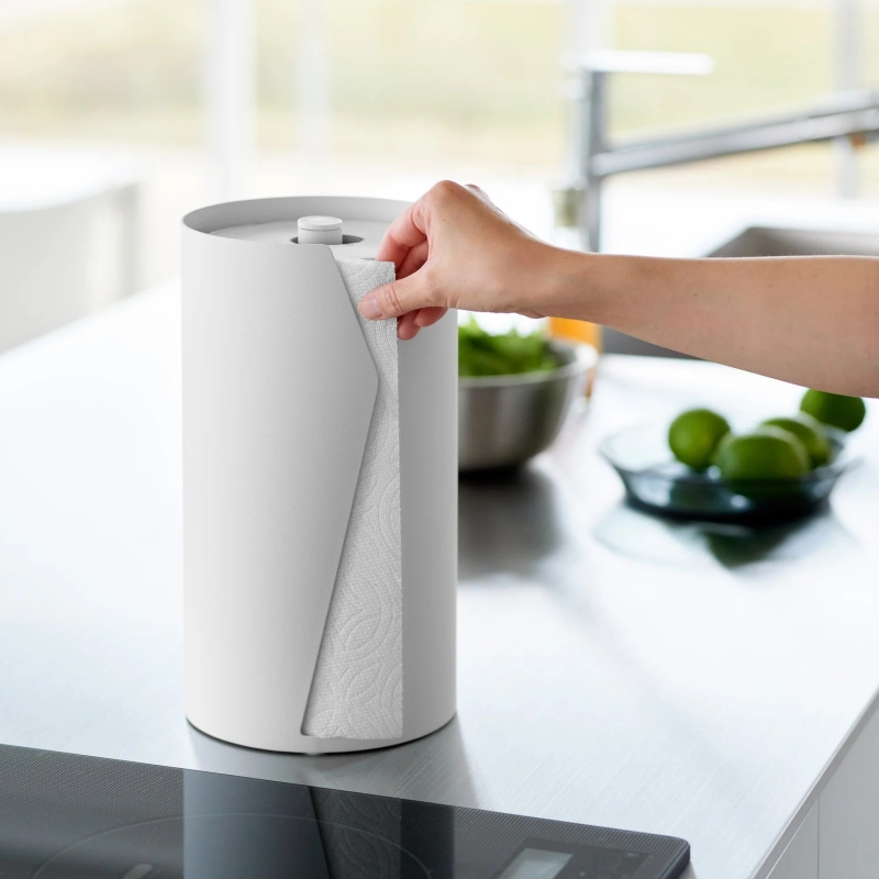 Yamazaki - Θήκη Για Χαρτί Κουζίνας Round Tower WH Yamazaki - Θήκη Για Χαρτί Κουζίνας Round Tower WH