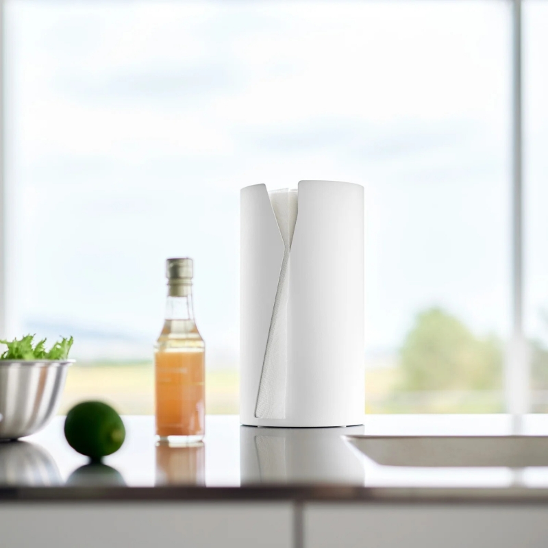 Yamazaki - Θήκη Για Χαρτί Κουζίνας Round Tower WH Yamazaki - Θήκη Για Χαρτί Κουζίνας Round Tower WH