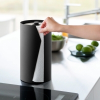 Yamazaki - Θήκη Για Χαρτί Κουζίνας Round Tower BK Yamazaki - Θήκη Για Χαρτί Κουζίνας Round Tower BK