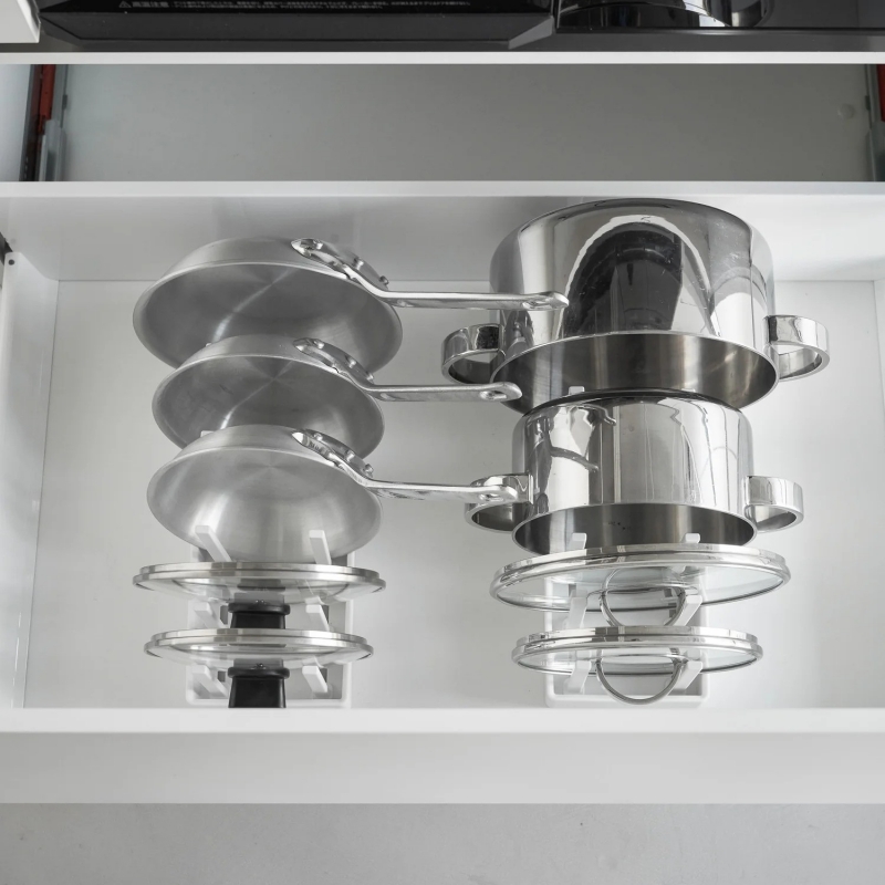 Yamazaki - Ρυθμιζόμενη Βάση Οργάνωσης Για Μαγειρικά Σκεύη Tower WH