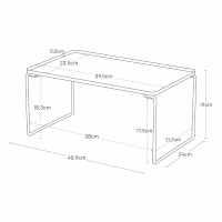 Yamazaki - Πτυσσόμενο & Στοιβαζόμενο Ράφι Κουζίνας BK Medium