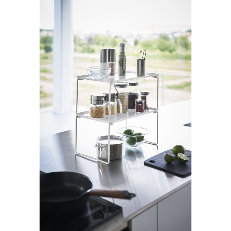 Yamazaki - Πτυσσόμενο & Στοιβαζόμενο Ράφι Κουζίνας WH Medium